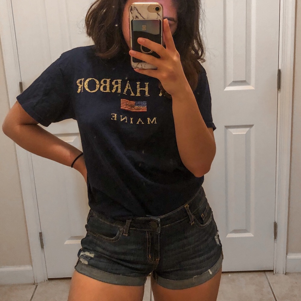 Denim shorts